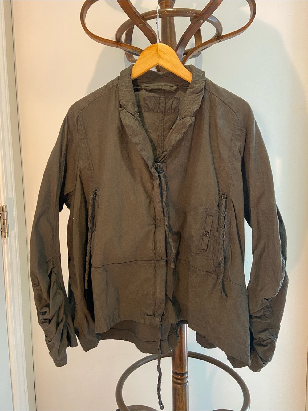 Rundholz Dip Utility Jacket in Olive